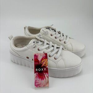 Roxy Sheilahh Chunky Platform Slip On Casual Tennis Shoes Sneakers White 7.5